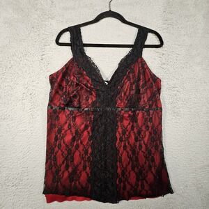 Vtg Studio 1940 Top Women XL Lace Floral Renaissance Whimsigoth Steampunk Corset